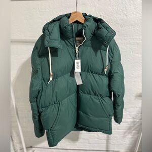 Alpine Design Green Puffer Jacket with removable Hood